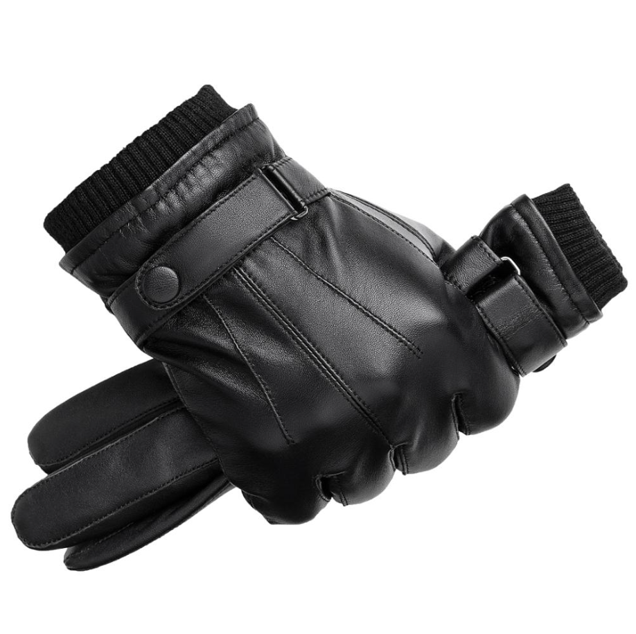 Les gants en cuir et le béret Olivier